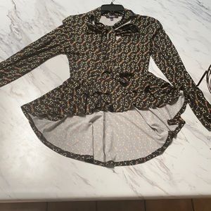 A black party blouse